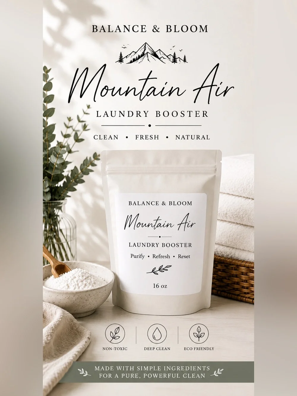 Laundry Booster | Mountain Air | 16oz Bag - Picture 1 of 1
